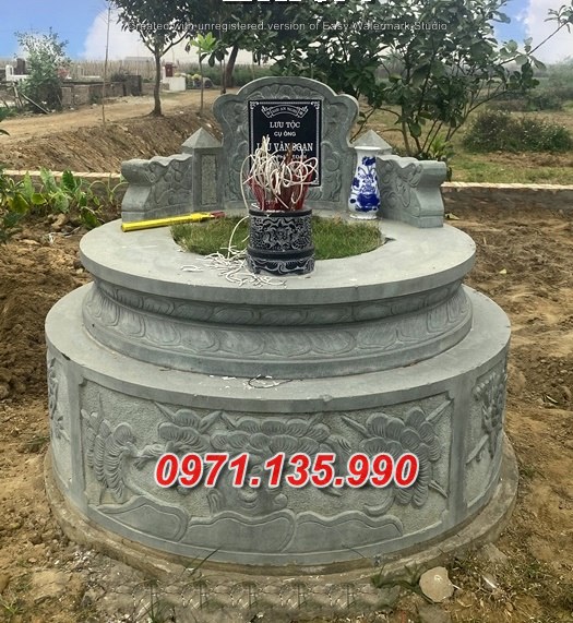 Mẫu mộ đá tròn đẹp bán tại đắk lắk đắk nông gia lai - lục lăng bằng đá