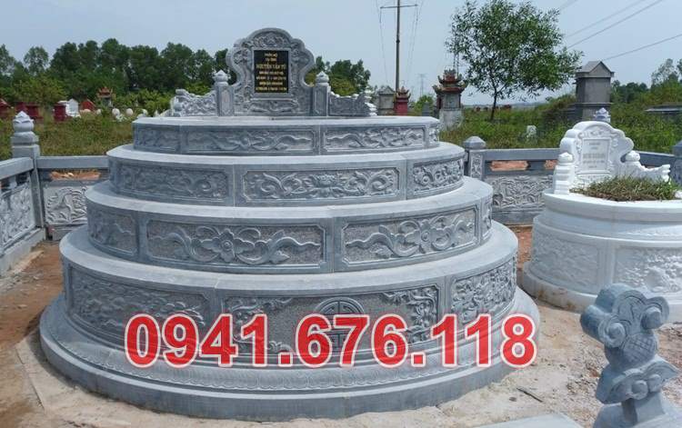 Mẫu mộ đá tròn đẹp bán tại đắk lắk đắk nông gia lai - lục lăng bằng đá