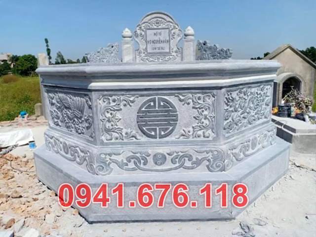 Mẫu mộ đá tròn đẹp bán tại đắk lắk đắk nông gia lai - lục lăng bằng đá