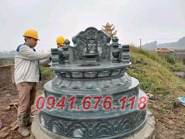 Mẫu mộ đá tròn đẹp bán tại đắk lắk đắk nông gia lai - lục lăng bằng đá