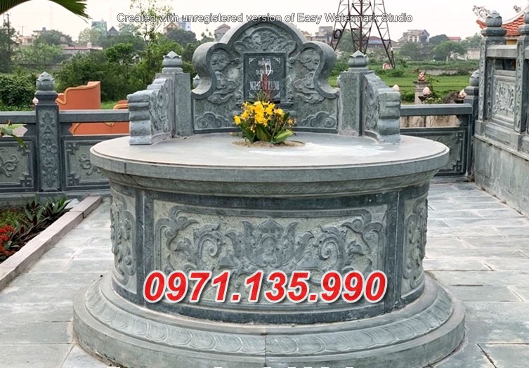 Mẫu mộ đá tròn lục lăng đẹp bán tại ninh thuận bình thuận kon tum