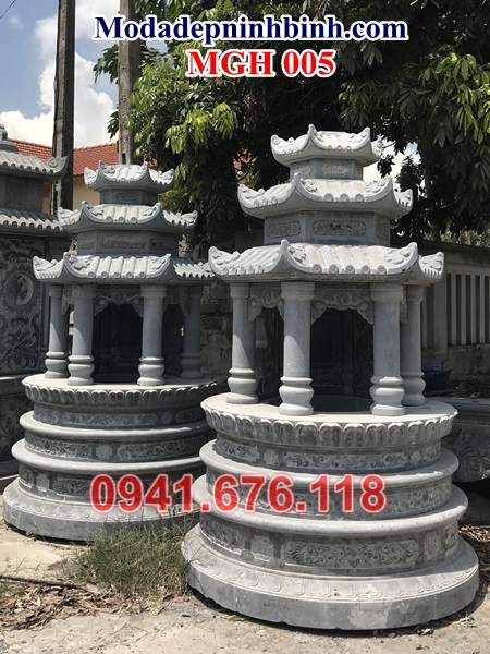 Mẫu mộ đá tròn lục lăng đẹp bán tại ninh thuận bình thuận kon tum