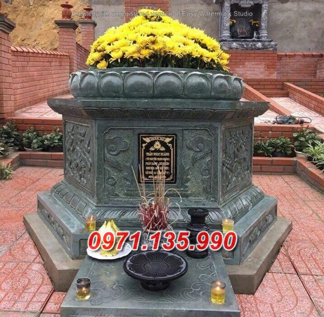 Mẫu mộ đá tròn lục lăng đẹp bán tại bình định phú yên khánh hoà