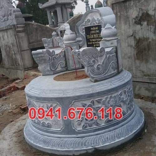 Mẫu mộ đá tròn lục lăng đẹp bán tại phú thọ thái nguyên tuyên quang