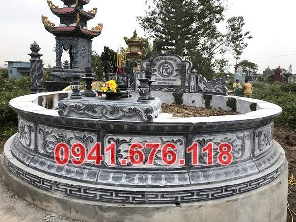 Mẫu mộ đá tròn lục lăng đẹp bán tại phú thọ thái nguyên tuyên quang