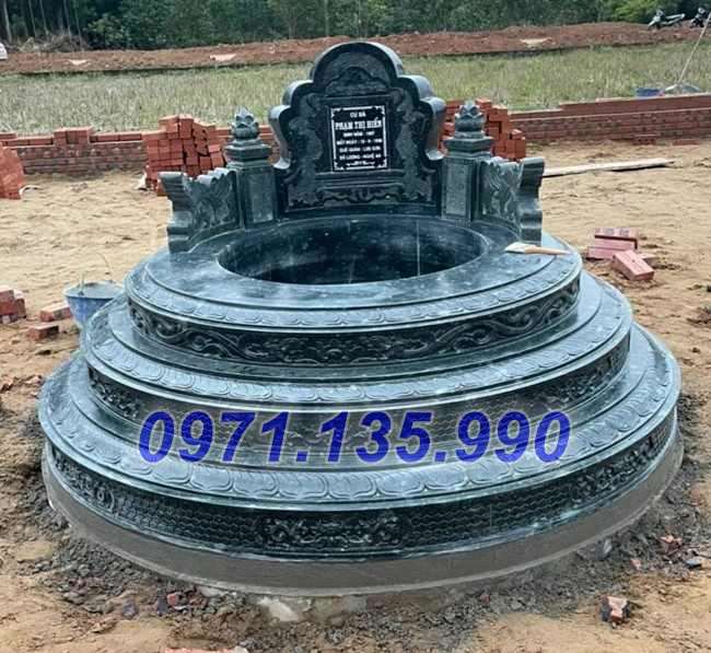 Mẫu mộ đá tròn lục lăng đẹp bán tại phú thọ thái nguyên tuyên quang