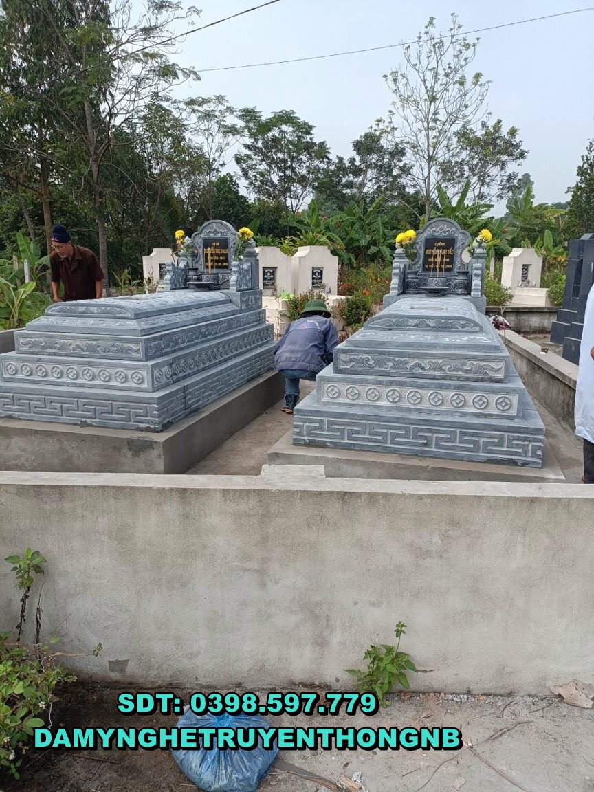 tu sửa xây mới mộ tam cấp đẹp cho ông bà tại quảng ninh