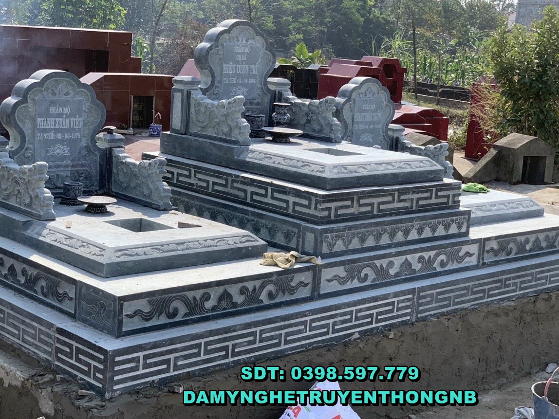 tu sửa xây mới mộ tam cấp đẹp cho ông bà tại quảng ninh