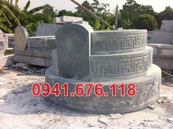 Mẫu mộ đá tròn lục lăng đẹp bán tại bắc giang bắc ninh lạng sơn