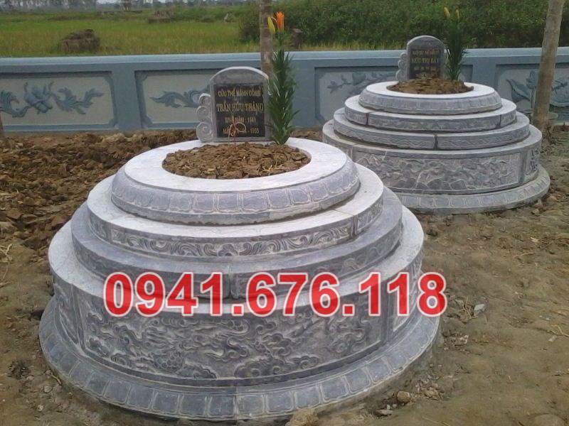 Mẫu mộ đá tròn lục lăng đẹp bán tại bắc giang bắc ninh lạng sơn