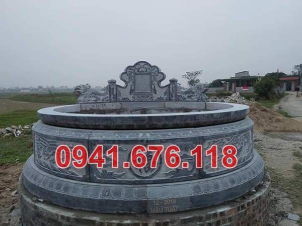 Mẫu mộ đá tròn lục lăng đẹp bán tại hà nội cao bằng tp hcm
