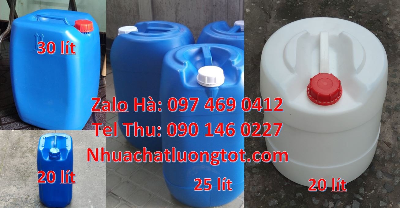can nhựa 10l đựng hóa chất,can 25l đựng nước mía,can 20l đựng dầu hỏa