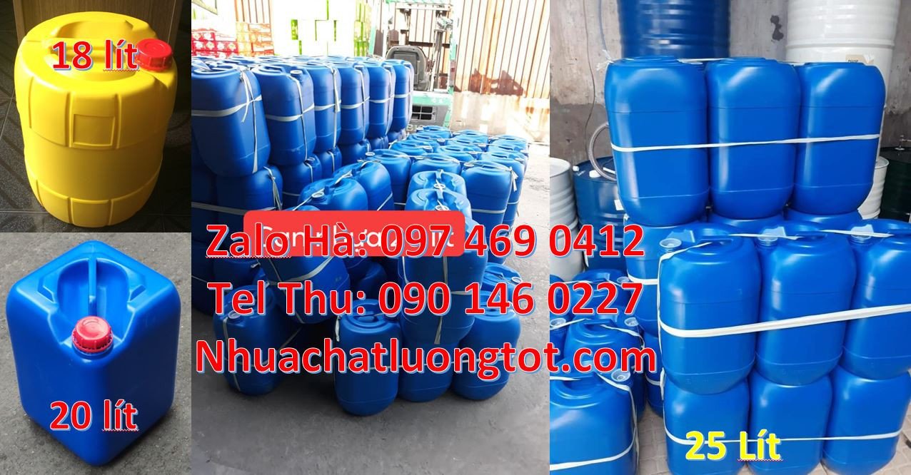 can nhựa 10l đựng hóa chất,can 25l đựng nước mía,can 20l đựng dầu hỏa