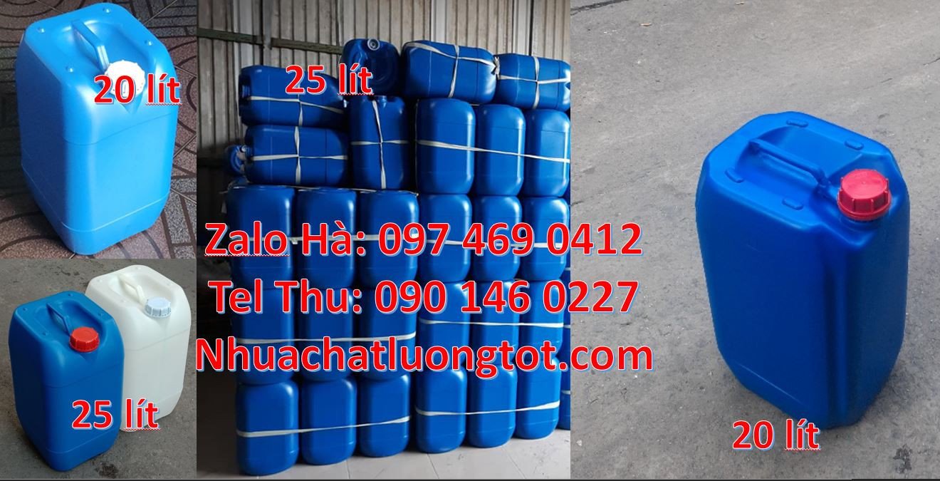 can nhựa 10l đựng hóa chất,can 25l đựng nước mía,can 20l đựng dầu hỏa