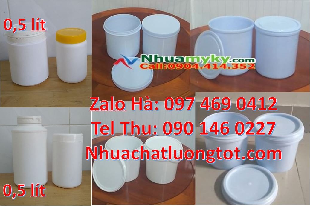 hũ nhựa 1.5kg đựng bột mì,hũ nhựa 100ml đựng thuốc,hũ nhựa 500gr đựng