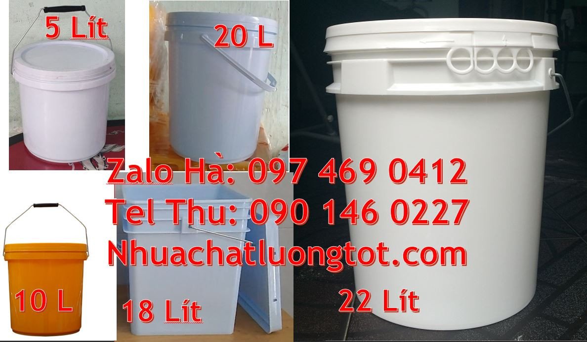thùng nhựa 22l giá rẻ,thùng sơn giá rẻ,vỏ thùng đựng sơn 19l màu trắng