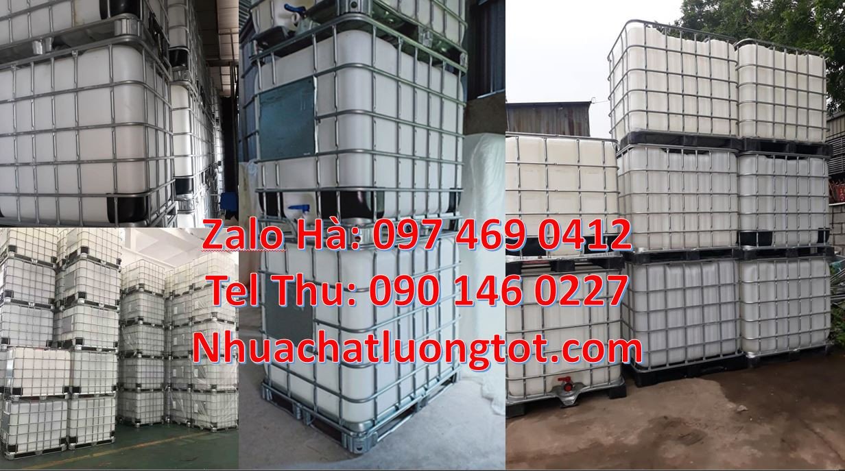 Tank nhựa 1000l đựng hóa chất,bồn ibc 1000l đựng chất lỏng,thùng nhựa