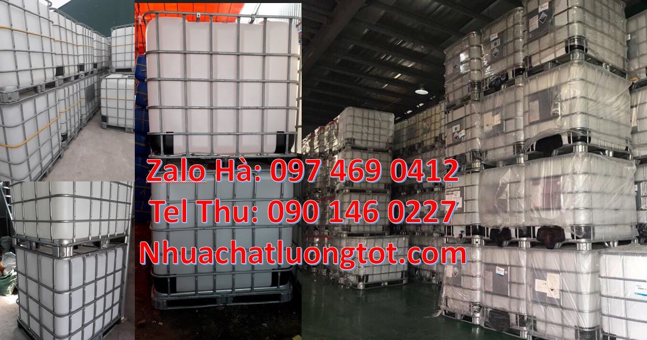 Tank nhựa 1000l đựng hóa chất,bồn ibc 1000l đựng chất lỏng,thùng nhựa