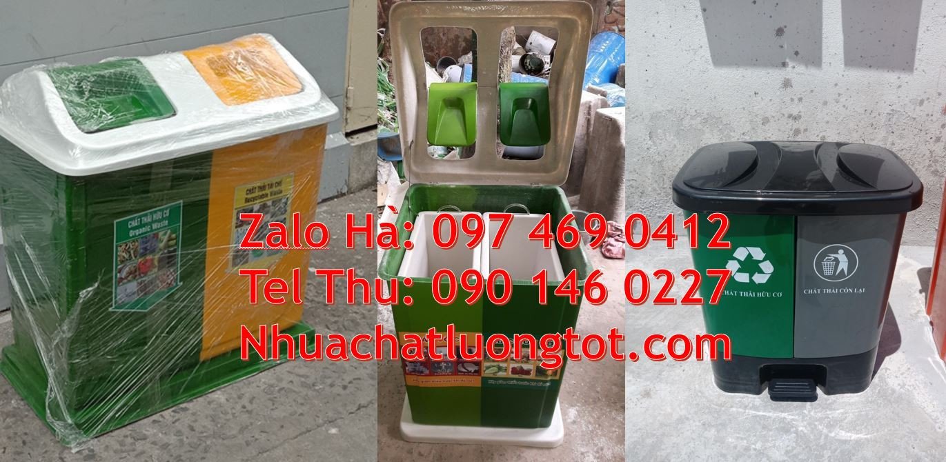 thùng rác 3 ngăn bập bênh,thùng rác 2 ngăn đạp chân,thùng rác 2 ngăn