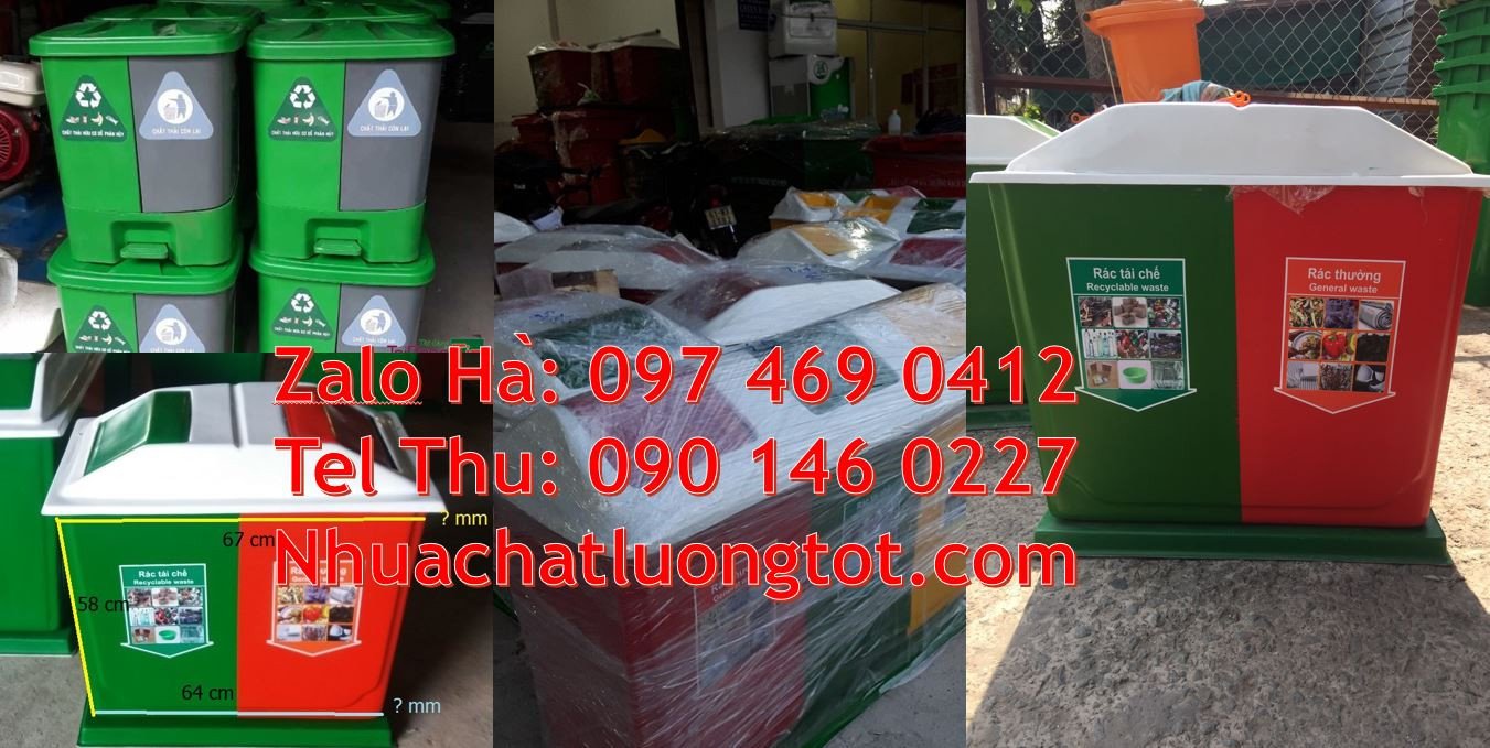 thùng rác 3 ngăn bập bênh,thùng rác 2 ngăn đạp chân,thùng rác 2 ngăn