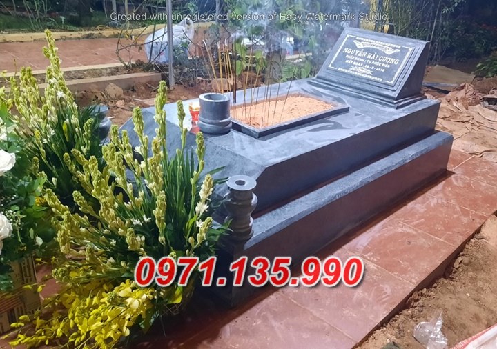 Mẫu mộ đá đơn giản để tro cốt đẹp bán tại Huế quảng trị quảng bình