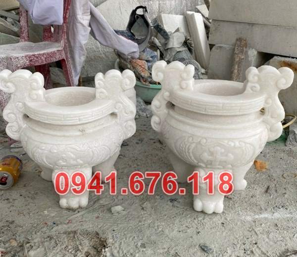 Mẫu bộ bát lư hương đá đẹp bán tại lào cai yên bái hà giang