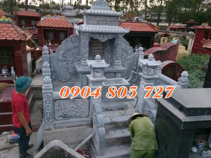 Mẫu lăng mộ đá đẹp tại Hậu Giang.