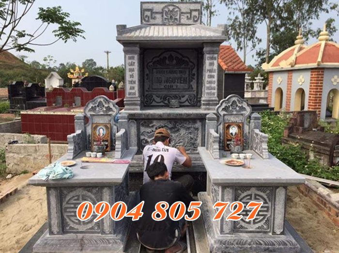 Mẫu lăng mộ đá đẹp tại Hậu Giang.