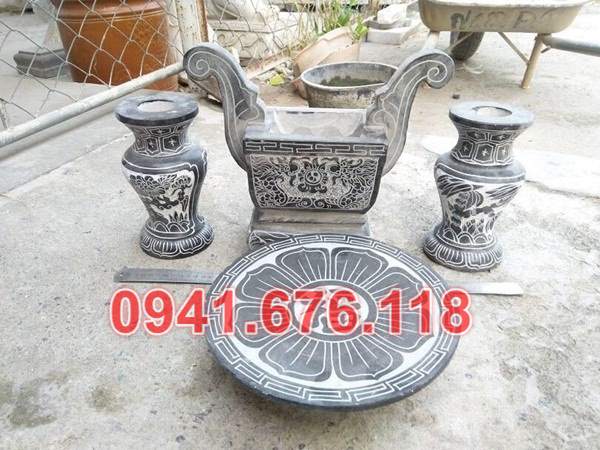 Mẫu bộ bát hương đá đẹp bán tại cà mau bến tre cần thơ