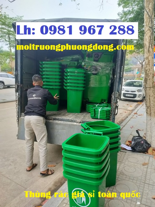Cung cấp thùng rác nhựa 60 lít giá rẻ tại Hà Nội