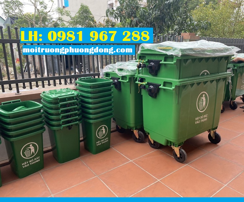 Cung cấp thùng rác nhựa 60 lít giá rẻ tại Hà Nội