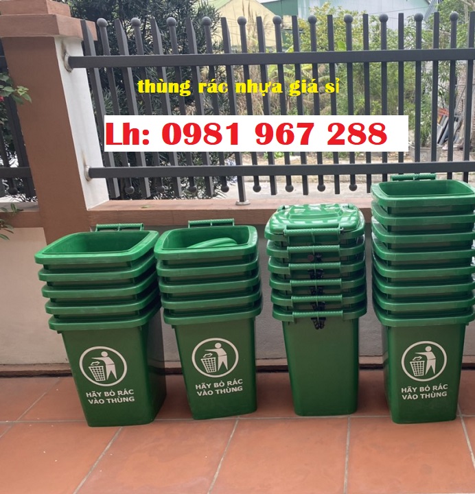 Cung cấp thùng rác nhựa 60 lít giá rẻ tại Hà Nội