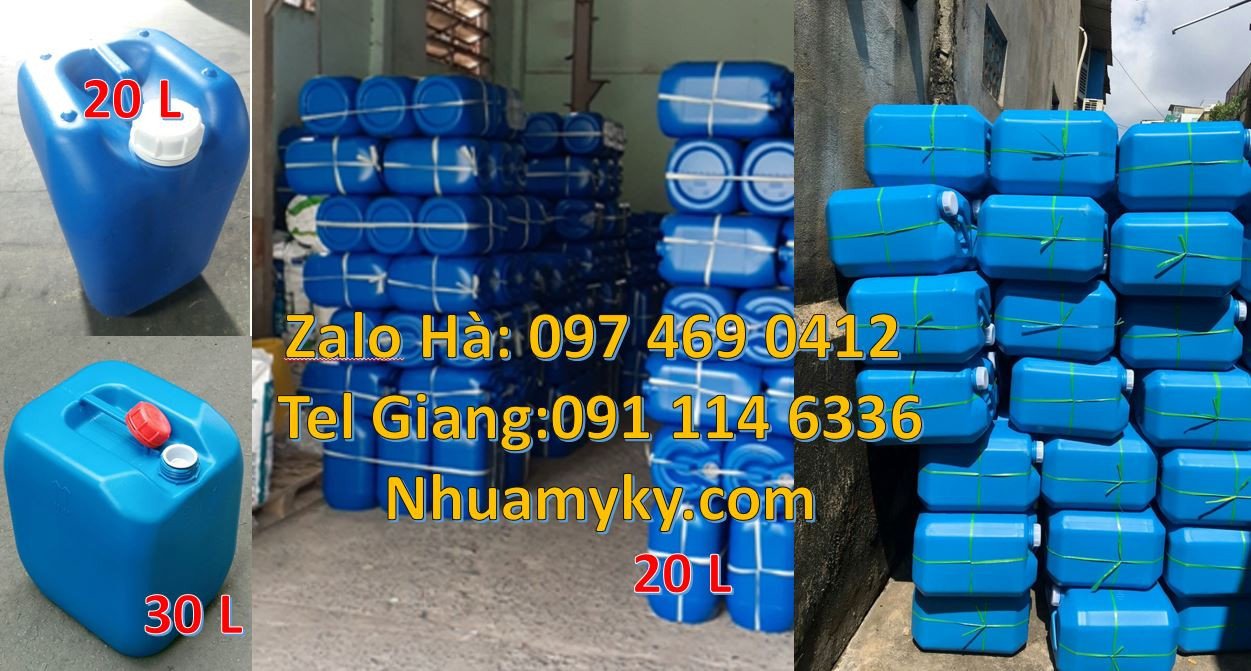 can nhựa 30l đựng thuốc nhuộm,can nhựa 25l đựng hóa chất,can nhựa xanh