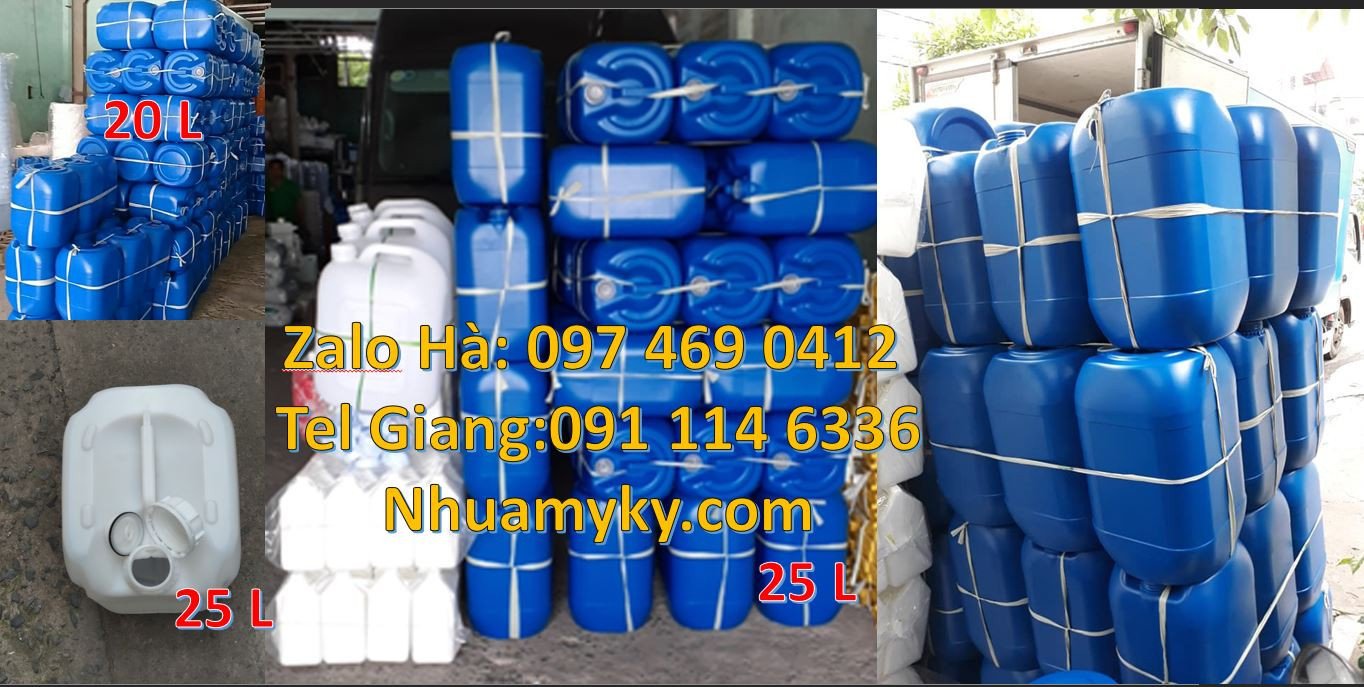 can nhựa 30l đựng thuốc nhuộm,can nhựa 25l đựng hóa chất,can nhựa xanh