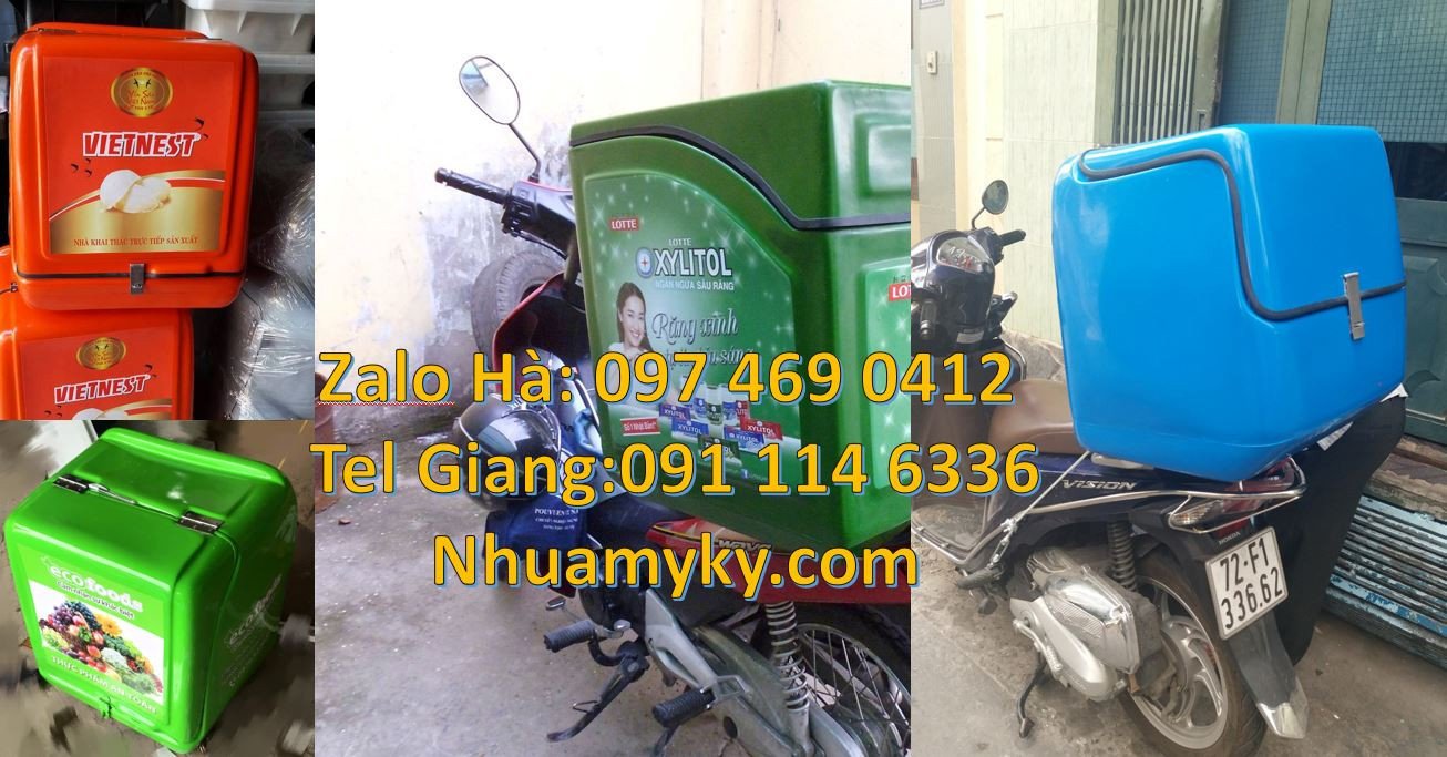 thùng giao đồ ăn, thùng ship hàng giữ nhiệt,thùng chở hàng bưu phẩm re