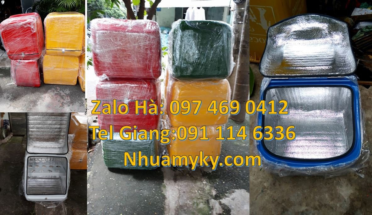 thùng giao đồ ăn, thùng ship hàng giữ nhiệt,thùng chở hàng bưu phẩm re