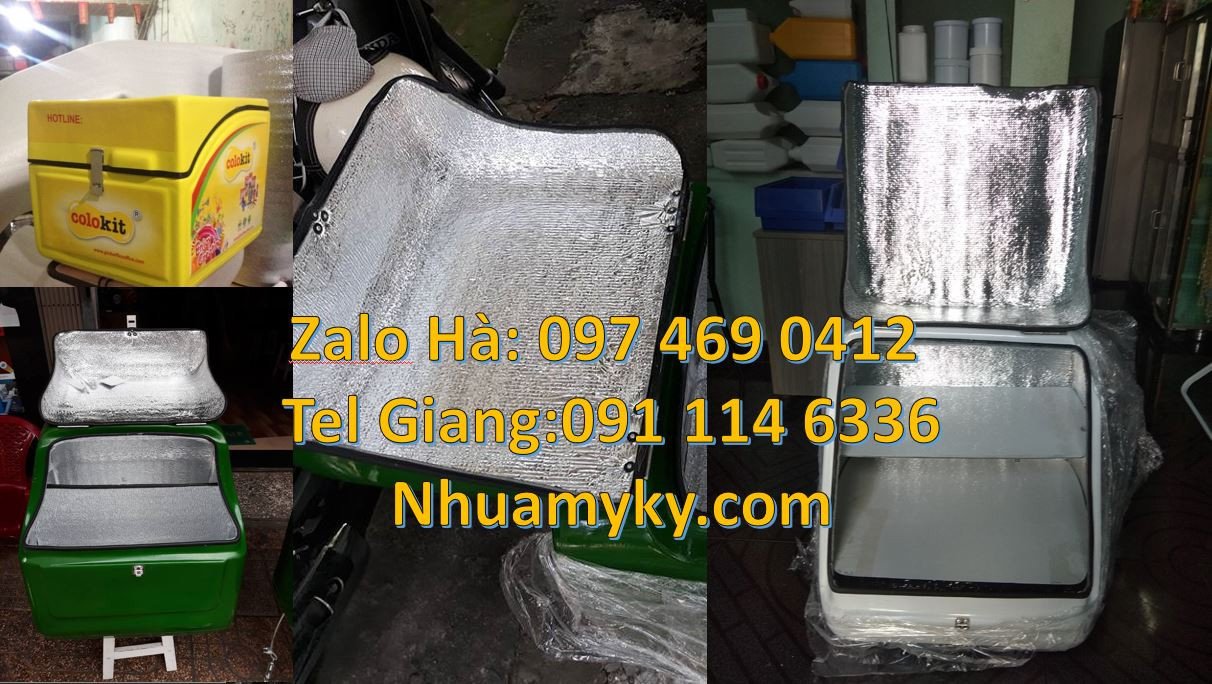 thùng giao đồ ăn, thùng ship hàng giữ nhiệt,thùng chở hàng bưu phẩm re