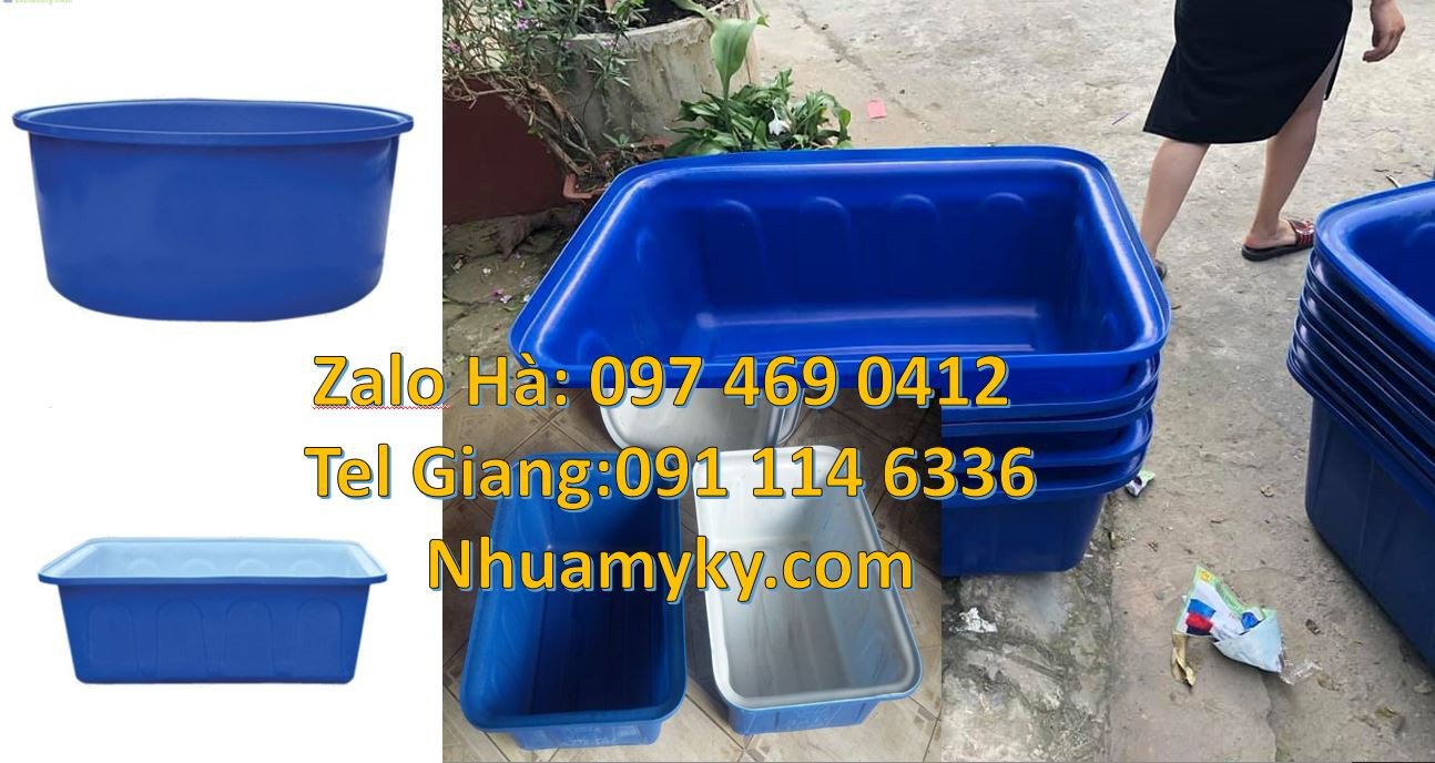 thùng nhựa tròn nuôi cá,thùng nhựa vuông trồng rau sạch,thùng nhựa lớn