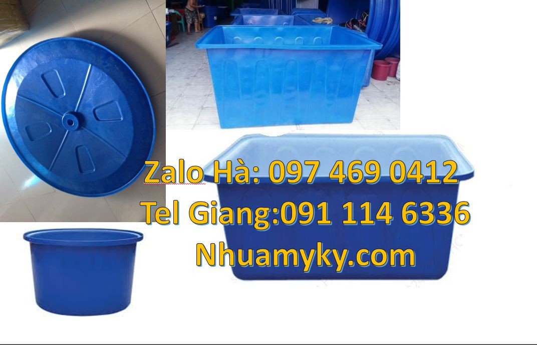 thùng nhựa tròn nuôi cá,thùng nhựa vuông trồng rau sạch,thùng nhựa lớn