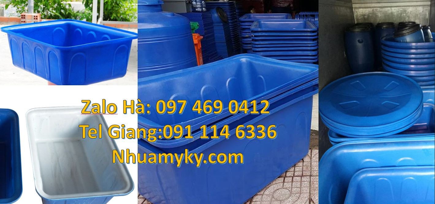 thùng nhựa tròn nuôi cá,thùng nhựa vuông trồng rau sạch,thùng nhựa lớn