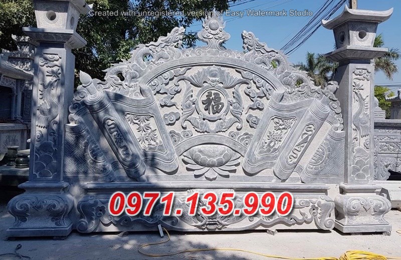 Mẫu cuốn thư đá đẹp bán tại đà nẵng quảng nam quảng ngãi -bình phong