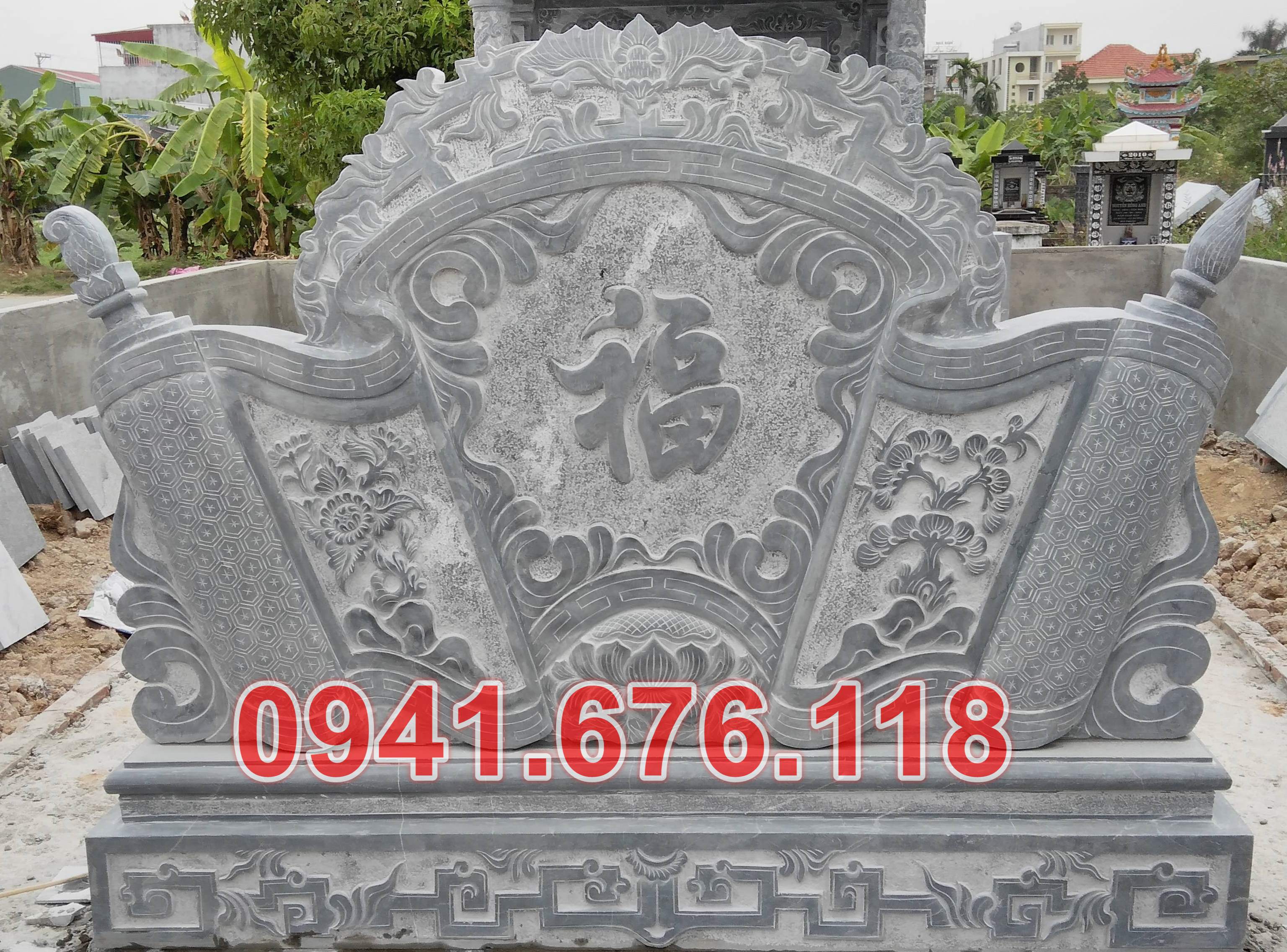 Mẫu cuốn thư đá đẹp bán tại hà nam hoà bình vĩnh phúc - bình phong đá