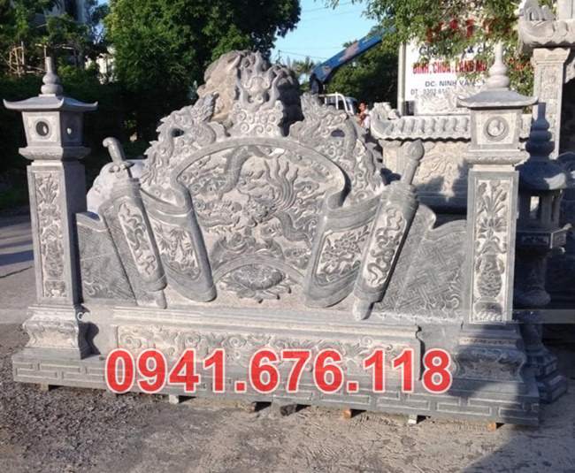 Mẫu cuốn thư đá đẹp bán tại quảng bình quảng trị Huế - bình phong đá