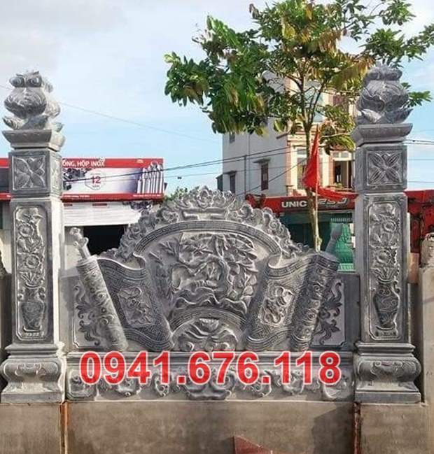Mẫu cuốn thư đá đẹp bán tại quảng bình quảng trị Huế - bình phong đá
