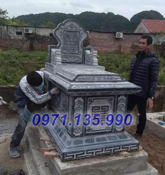 Mẫu mộ đá xanh đẹp bán tại sơn la điện biên lai châu - mộ bằng đá đẹp