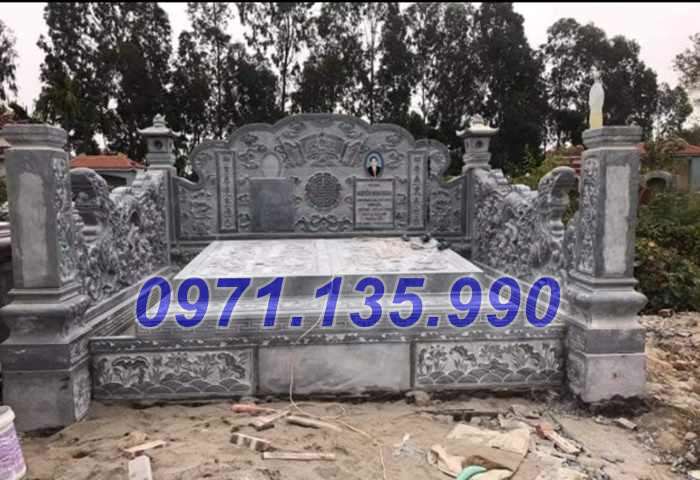 Mẫu mộ đá xanh đẹp bán tại sơn la điện biên lai châu - mộ bằng đá đẹp