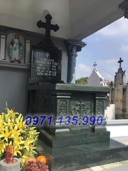 Mẫu mộ đá xanh đẹp bán tại long an sóc trăng tiền giang mộ bằng đá