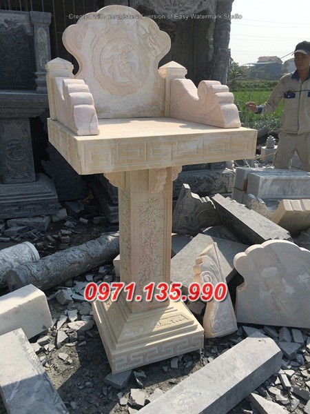 Mẫu cây hương đá thờ thần linh đẹp ở thái nguyên tuyên quang thờ thiên