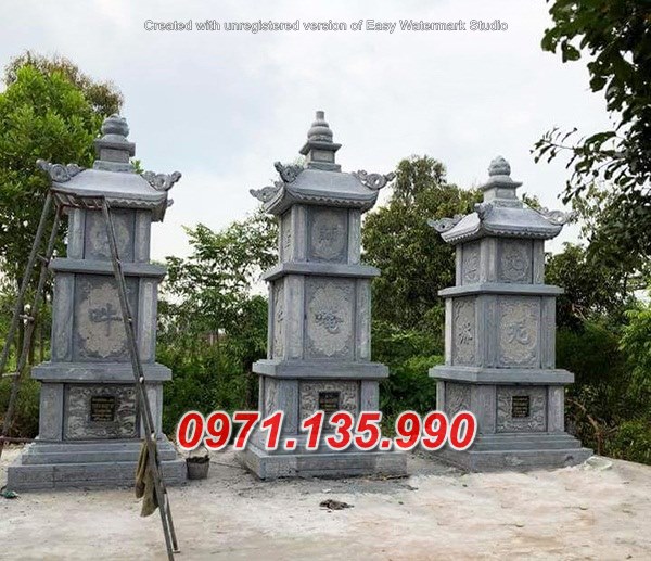 Mẫu bảo tháp đá phật giáo để tro cốt đẹp bán tại Huế Đà Nẵng