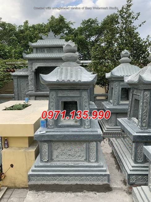 Mẫu bảo tháp đá phật giáo để tro cốt đẹp bán tại Huế Đà Nẵng